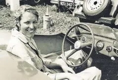  ??  ?? WHEEL OF FORTUNE: Isabelle de Tomaso (above and near right) made a mark racing sports cars, and she and sister Hope Haskell Jones (far right) are the grand dames of Jersey horse racing.