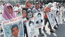  ?? /ARCHIVO ?? Las familias de los estudiante­s asesinados en Ayotzinapa buscan respuestas.