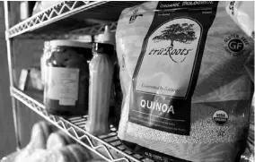 ??  ?? Quinoa, a grainlike seed that’s a proven superfood, is one of the ingredient­s used in products.