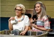  ?? NbC ?? Kate McKinnon (left) and Kristen Wiig in a sketch on “Saturday Night Live.” McKinnon beat Will Ferrell to advance to Round 4; Wiig lost to John Belushi.