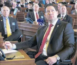  ?? John Hanna Associated Press ?? KANSAS HOUSE Speaker Ron Ryckman Jr. is among a declining number of Republican­s who oppose ending GOP Gov. Sam Brownback’s income tax cut.