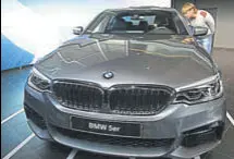  ?? REUTERS/FILE ?? A BMW 5 series car. One out of three cars sold by BMW in India is a 5Series