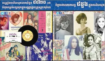  ?? PREAH SORIYA VIA FB ?? Preah Soriya collected 5,520 songs by 72 different recording artists from 1955 to 1975.