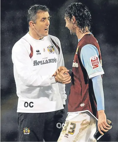  ??  ?? FRIENDS REUNITED: Owen Coyle with Chris Eagles during their time together at Burnley