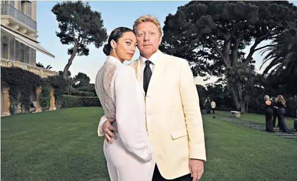  ??  ?? Boris Becker, above, split from his wife of nine years, Dutch model Lilly, 41, in May