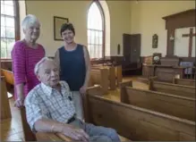  ??  ?? Above: Marilyn and Ken Murray, left, and Brenda Law are volunteer board members.