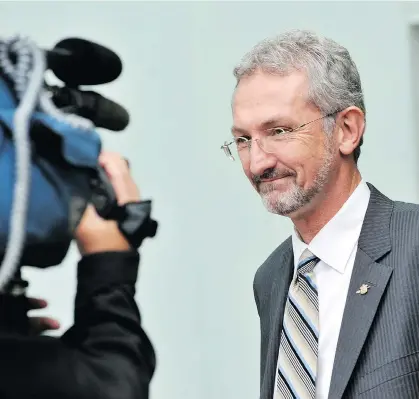  ?? IAN SMITH ?? NDP MLA Leonard Krog, passed over last year for cabinet and Speaker of the legislatur­e, has set his sights on becoming mayor of Nanaimo. The resulting byelection would put the future of the NDP government in question.