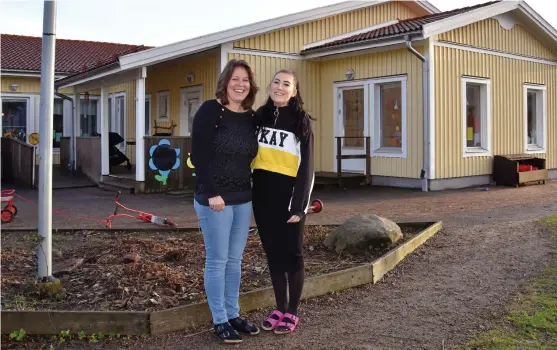  ?? Bild: Jennie Persson ?? Förskollär­arna Jenny Schneider och Nina Reale uppmanar andra pedagoger till att våga granska sitt eget arbete.