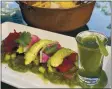  ?? MEXTIZO RESTAURANT & CANTINA ?? For the Aguachile Verde, executive chef Everardo Andrade marinades ahi tuna in lime juice and serves it with prickly pear, cucumber, radishes, avocado and serrano peppers.