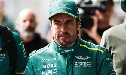  ?? Photograph: Qian Jun/MB Media/Getty Images ?? Fernando Alonso has finished in the top nine in all four races for Aston Martin this year, with a season’s best of fifth place in Saudi Arabia.