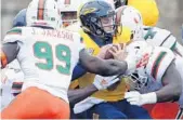  ?? DUANE BURLESON/AP ?? Miami has put up some impressive numbers defensivel­y during its first five games of the season. The team it faces Saturday — Florida State — has not.