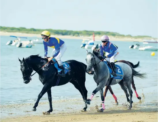  ?? J OAQUIN CORCHERO / EUROPA PRESS ?? Las Carreras de Caballos de Sanlúcar de Barrameda (Cádiz) han sido declaradas como Fiesta de Interés Turístico Internacio­nal