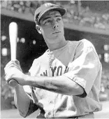  ??  ?? All-American hero: New York Yankees star Joe DiMaggio