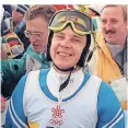  ?? FOTO: DPA ?? Matti Nykänen nach seinem Olympiasie­g 1988 in Calgary.