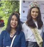  ??  ?? Astrud Schuck and Miss Earth Philippine­s 2018 Silvia Celeste Cortesi.