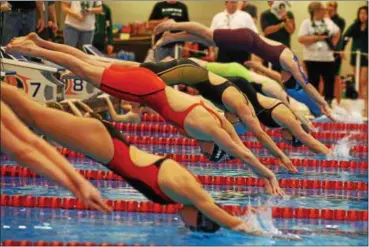  ?? DAVID TURBEN — THE NEWS-HERALD ?? Katherine Jerry of Chardon won the 50-yard freestyle in a time of 24.54 at the Division I SPIRE Sectional.