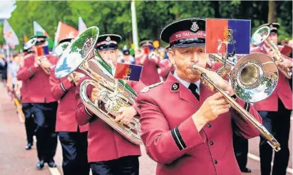  ??  ?? The Internatio­nal Staff Band of The Salvation Army makes a visit to Southport this weekend