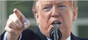  ??  ?? President Donald Trump declared a national emergency Friday in order to build a wall on the southern border.