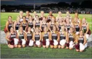  ?? SUBMITTED PHOTO ?? The 2017-2018 award-winning Garnet Valley varsity cheerleade­rs.