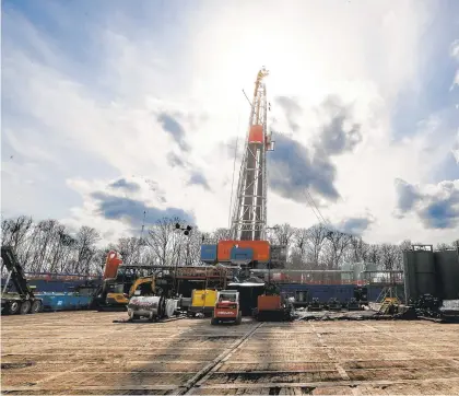  ?? KEITH SRAKOCIC/AP ?? A shale gas drilling site in St. Mary’s, Elk County, in March 2020.