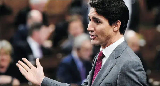  ?? SEAN KILPATRICK / THE CANADIAN PRESS ?? Justin Trudeau’s Liberals have layered carbon pricing on top of existing regulation­s, rather than replacing them, as they should, says Andrew Coyne.