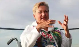  ??  ?? Valeria Gontareva in London. She said she had been threatened throughout her tenure at the central bank. Photograph: Simon Dawson/Reuters