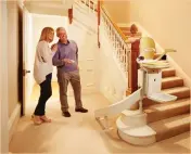  ??  ?? Save your energy: Stairs can be made easy again