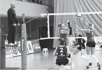  ?? ?? В «Полесье-арене» проходят волейбольн­ые матчи чемпионата страны.