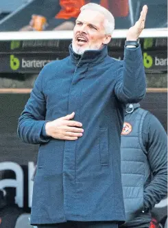  ?? ?? ADAMANT: Jim Goodwin ‘is only focused on his own team’.