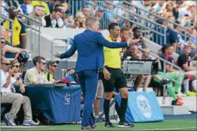  ?? MICHAEL REEVES — FOR DIGITAL FIRST MEDIA ?? Saturday’s 3-0 loss to the Montreal Impact leaves the Union and manager Jim Curtin with plenty of unpleasant answers as to the trajectory of their season.