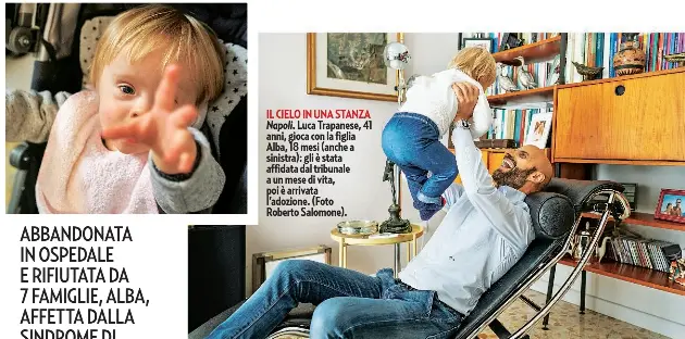 un single napoletano ha preso in affido la bambina che nessuno voleva pressreader