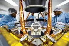  ?? UAE Space Agency ?? Engineers at the Mohammed bin Rashid Space Centre in Dubai