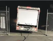  ?? Novato Police Department ?? Thieves woman siphoned up to 1,500 gallons of gasoline from the Novato school bus yard storage tanks after 11 p.m. and made off with it in a box truck.