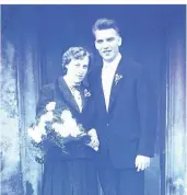  ?? FOTO: ZÖLLNER ?? Das war vor 65 Jahren. Und nun feiert das Ehepaar Zöllner heute Eiserne Hochzeit.