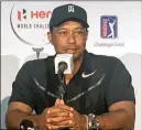  ?? DOUG FERGUSON ?? Tiger Woods will play in his first tournament in 10 months this week at the Hero World Challenge in Nassau, Bahamas.