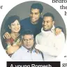  ??  ?? A young Romesh with his mum Shanthi, dad Ranga and brother Dinesh