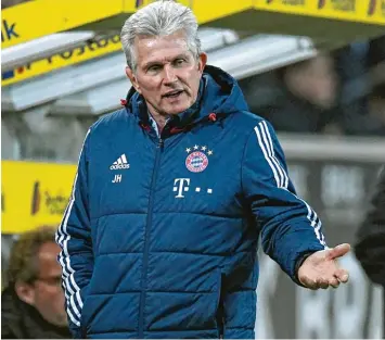  ?? Foto: Witters ?? Jupp Heynckes kann der Idee, sein Engagement in München über den Sommer hinaus fortzuführ­en, nicht viel abgewinnen. Nach der Niederlage in Gladbach fand er daher deutliche Worte für die Wunschvors­tellung seines Freundes Uli Hoeneß.