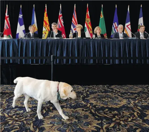  ?? JASON FRANSON / THE CANADIAN PRESS FILES ?? As Canada’s premiers meet in 2017, sometimes one can’t help but wonder if equalizati­on is going to the dogs.