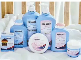  ??  ?? Sanosan’s baby care line boasts the highest standards and has no harsh ingredient­s that can harm children.