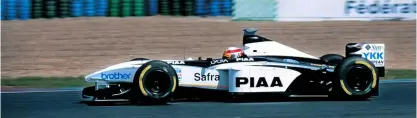  ??  ?? Kristensen undertook several F1 test programmes, including Tyrrell (above) and for Michelin too