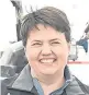  ??  ?? ■ Ruth Davidson.