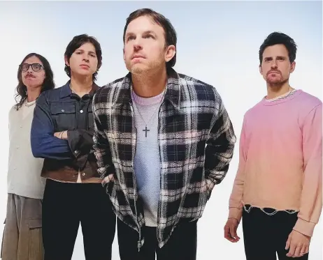  ?? Foto:universal Music/dpa ?? Die Mitglieder der Band Kings Of Leon mit Nathan Followill (links), Matthew Followill, Caleb Followill und Jared Followill.