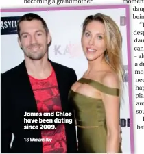  ??  ?? James and Chloe have been dating since 2009.