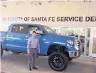  ?? GLEN ROSALES/FOR THE JOURNAL ?? Paul Sandoval, parts and service director for Toyota of Santa Fe, has been with the dealership for 26 years.