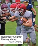  ?? MARK SANDOM ?? Rushmoor Knights’ Harvey Macey