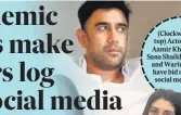  ??  ?? (Clockwise from top) Actors such as Aamir Khan, Fatima Sana Shaikh, Amit Sadh and Warina Hussain have bid an adieu to social media lately