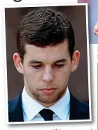  ??  ?? From hero to zero: Flanagan was a budding star at Anfield but cut a shameful figure outside court yesterday (left)
