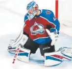  ?? Jack Dempsey, The Associated Press ?? The Avalanche is riding veteran backup goalie Jonathan Bernier into the playoffs.