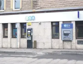  ??  ?? Closed The TSB in Crieff