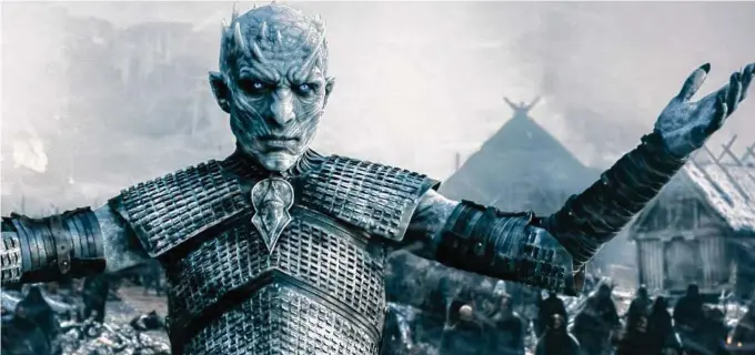  ??  ?? The White Walkers have flipped the narrative in “Game of Thrones,” now that they have a dragon of their own.